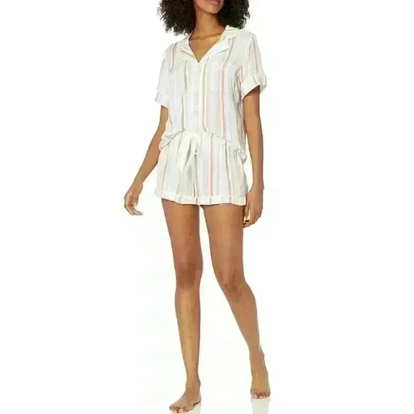 PJ SALVAGE Saturday Morning Woven Stripe Pajama Set - Picture 10 of 16